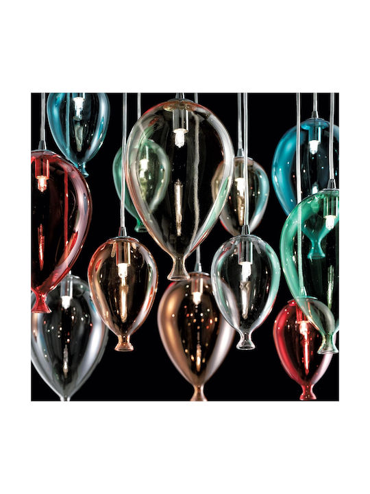 Ideal Lux CLOWN SP12 Κρεμαστό Φωτιστικό για 12 Λαμπτήρες G9 Πολύχρωμο 60x40x170εκ. 100951 - second view